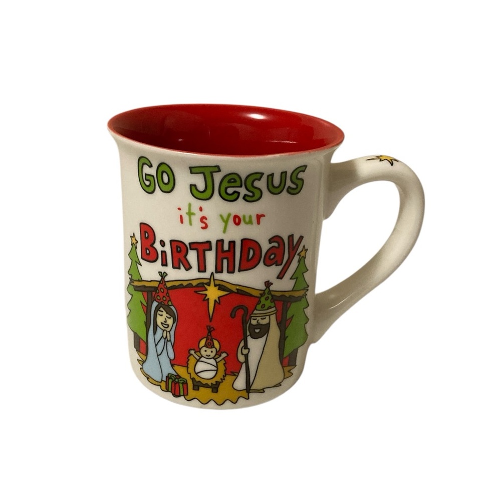 Go Jesus It’s Your Birthday Christmas Holiday 16Oz Mug Our Name Is Mud Brand